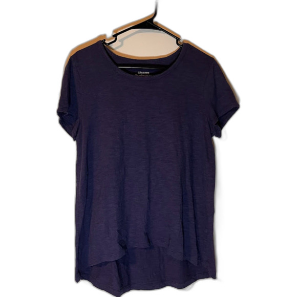 Chico's Tops - Chico's "The Ultimate Tee" Casual Normcore Minimalist Blue Short Sleeve Tee M